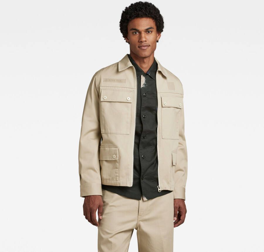 G-Star RAW 4 Pocket Zip Jack Beige Heren