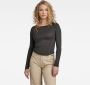 G-Star RAW Adjustable Slim Boothals Top Grijs Dames - Thumbnail 1