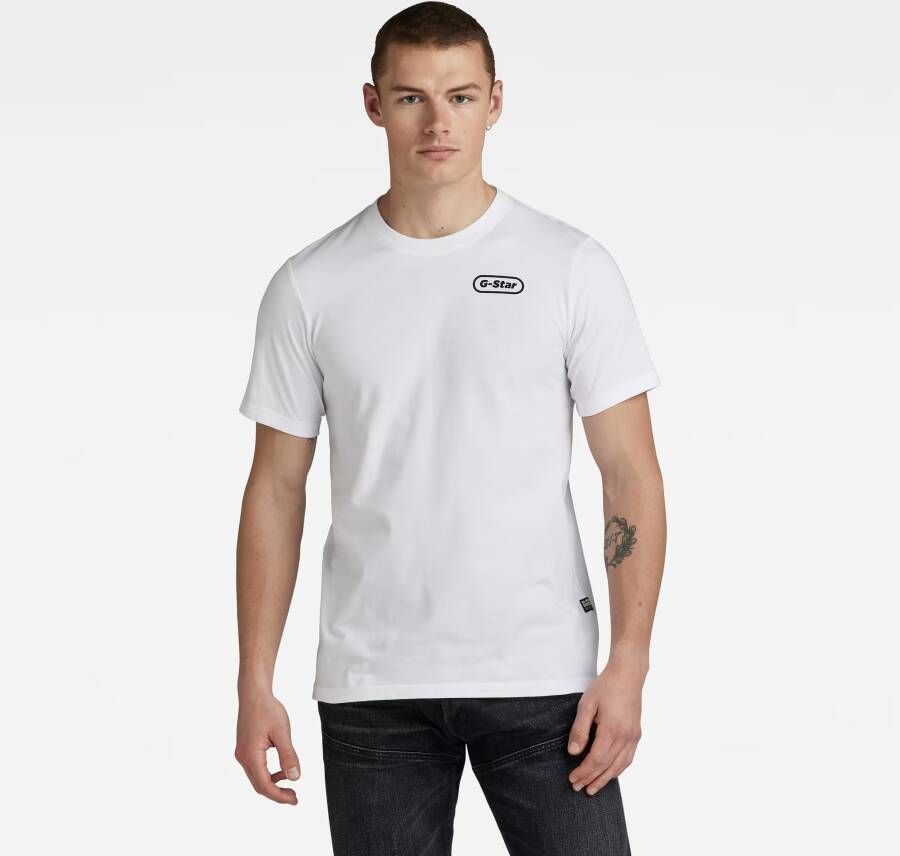 G-Star RAW Back Graphic Slim T-Shirt Wit Heren