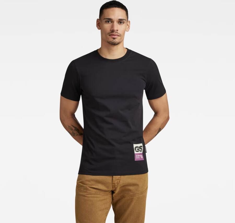 G-Star RAW Back Graphic Slim T-Shirt Zwart Heren