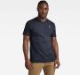 G-Star RAW Base-S V-Hals T-Shirt Donkerblauw Heren - Thumbnail 1