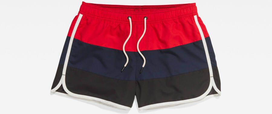 G-Star RAW Carnic Color Block Zwembroek Rood Heren