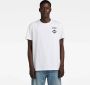 G-Star RAW Chest Graphic T-Shirt Wit Heren - Thumbnail 1