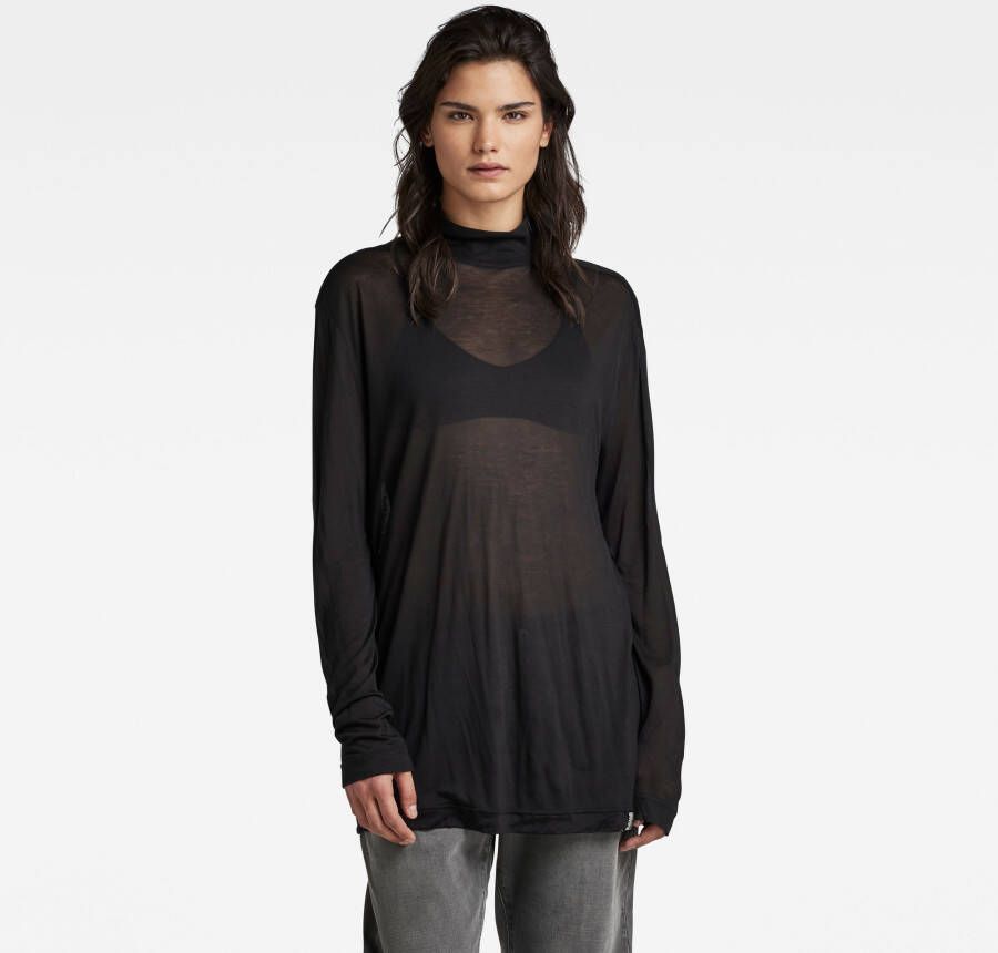 G-Star RAW Col Top Essential Loose Zwart Dames