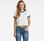 G-Star RAW Cropped Baby Brother Ringer Meerkleurig Dames - Thumbnail 2