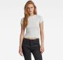 G-Star RAW Cropped T-Shirt Ultra Slim Grijs Dames - Thumbnail 2