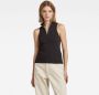 G-Star RAW Cycling Ultra Slim Top Met Rits Zwart Dames - Thumbnail 2