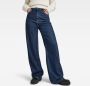 G-Star RAW Deckk 2.0 high waist loose fit jeans dark blue denim - Thumbnail 2