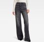 G-Star RAW Deck Ultra High Wide Leg Jeans Grijs Dames - Thumbnail 1