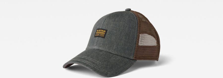 G-Star RAW Denim Baseball Trucker Cap Donkerblauw Heren