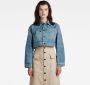 G-Star RAW Denim Jack Cropped Midden blauw Dames - Thumbnail 2