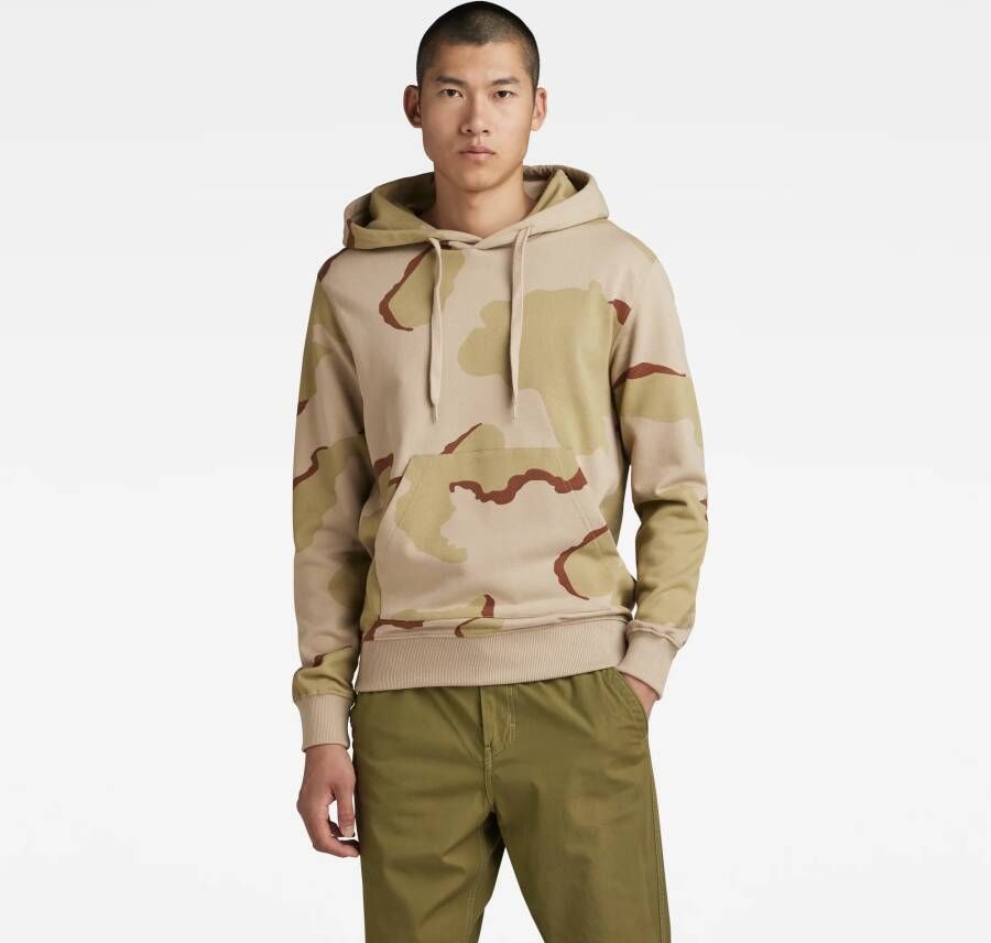 G-Star RAW Sweatshirt Desert camo met camouflagepatroon
