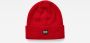 G-Star RAW Effo Long Beanie Rood Heren - Thumbnail 1