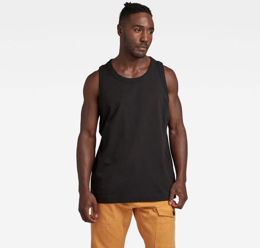 G-Star RAW Essential Loose Tanktop Zwart Heren
