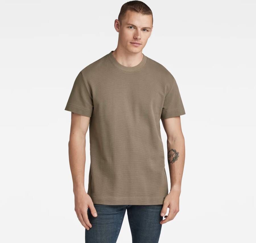 G-Star RAW Essential Pique T-Shirt Bruin Heren