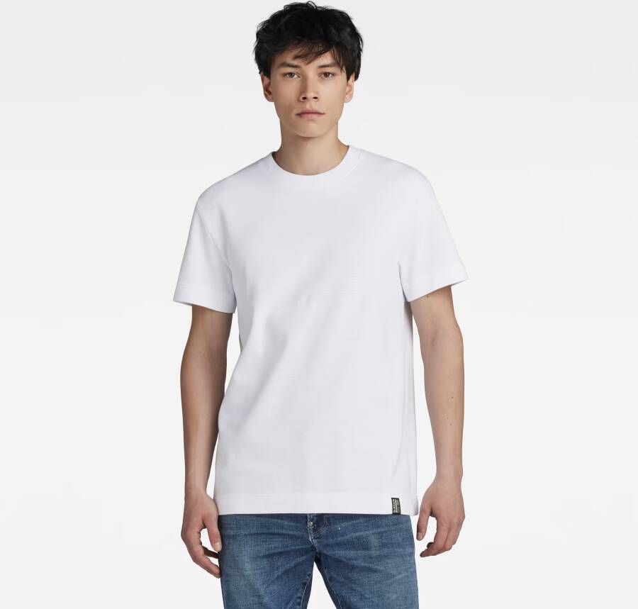 G-Star RAW Essential Pique T-Shirt Wit Heren