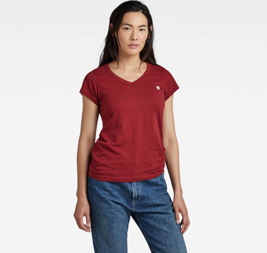 G-Star RAW T-shirt van biologisch katoen rood - Foto 2