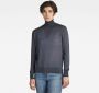 G-Star RAW Gebreide Roll Neck Trui Core Midden blauw Dames - Thumbnail 1