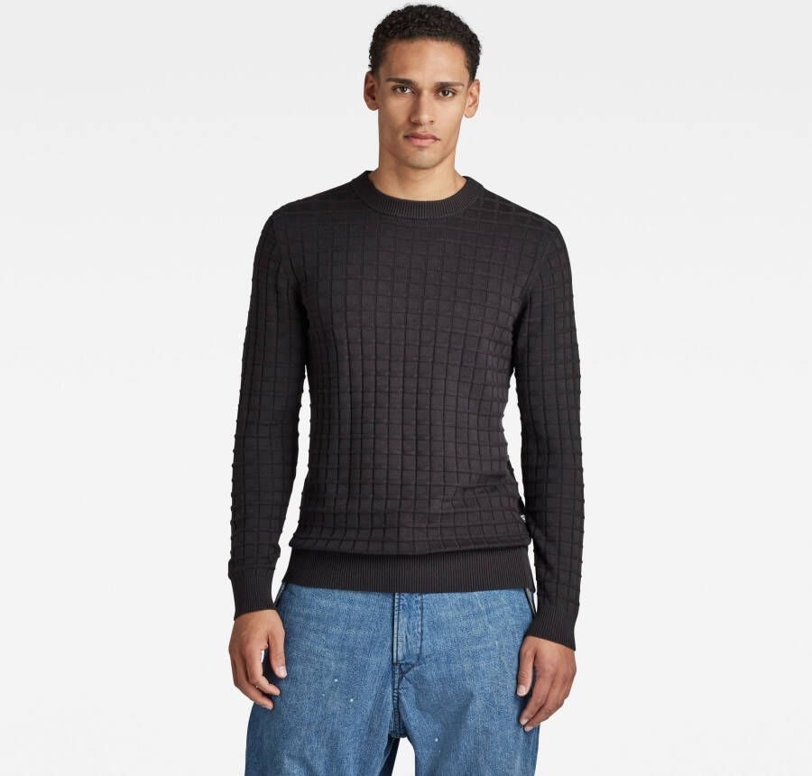 G-Star RAW Gebreide Trui Table Zwart Heren
