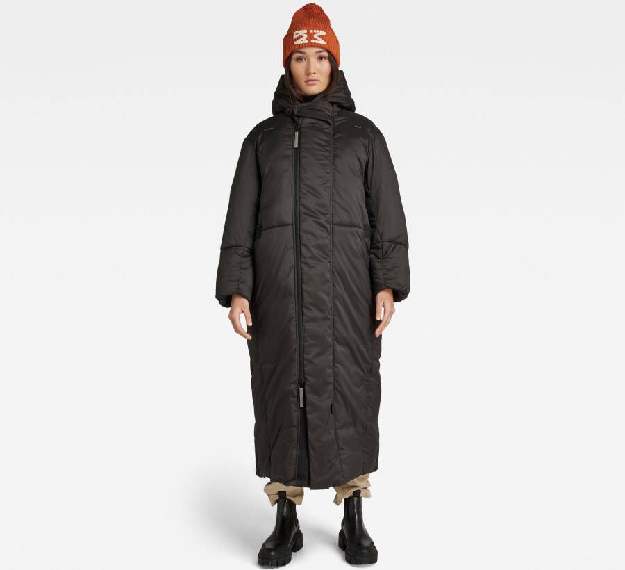 G-Star Raw Gewatteerde lange jas met capuchon model 'Whistler'