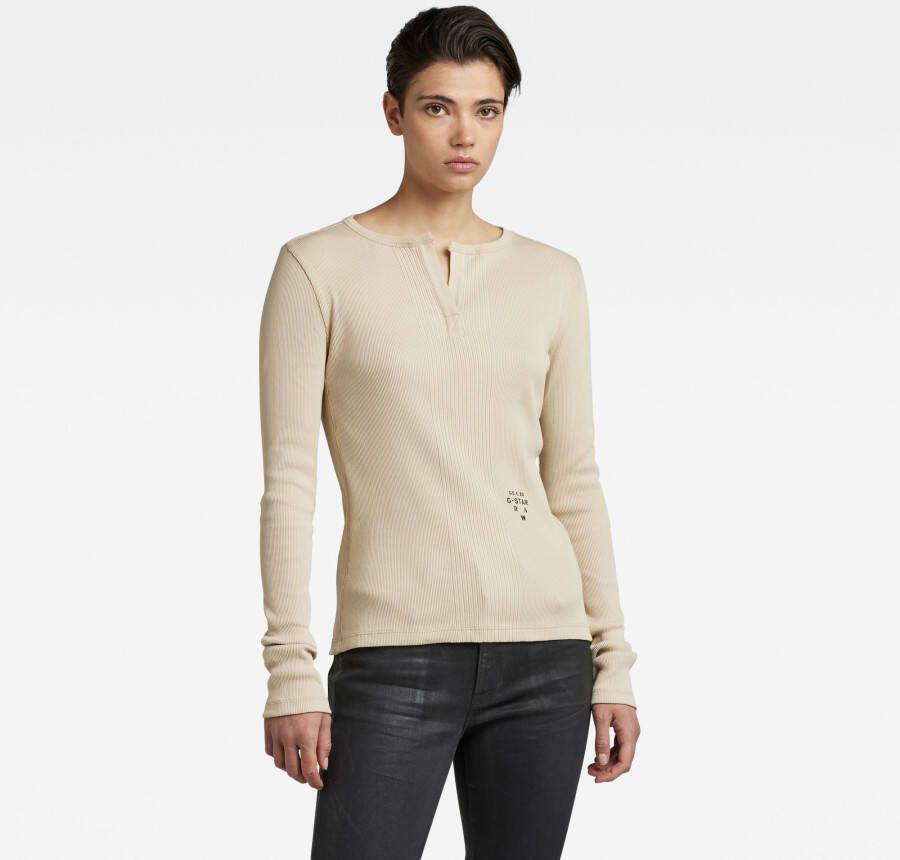 G-Star RAW Shirt met lange mouwen Granddad Slim Is Wmn