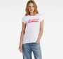 G-Star RAW Graphic 1 Slim Top Wit Dames - Thumbnail 1
