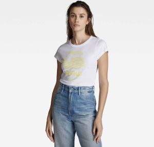 G-Star RAW Graphic 6 T-Shirt Wit Dames