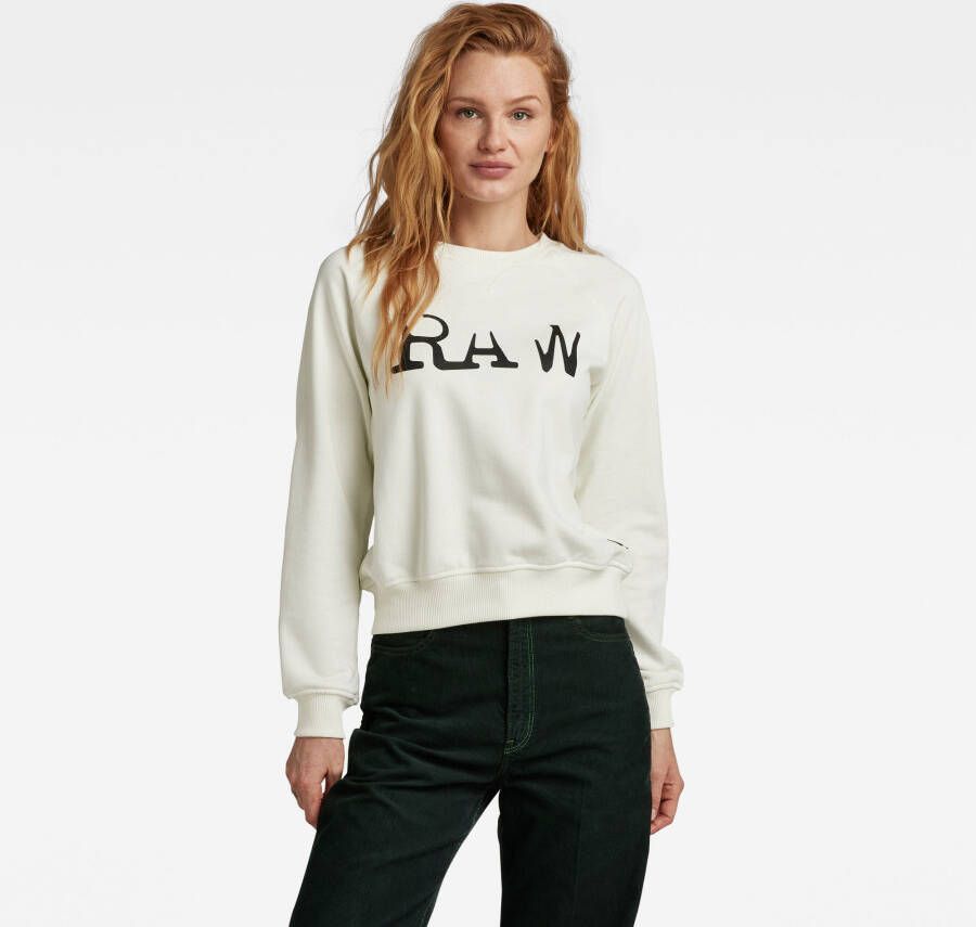 G-Star RAW Graphic Straight Sweater Lichtblauw Dames