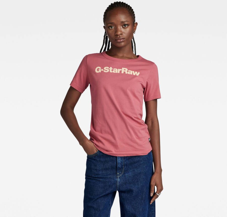 G-Star RAW GS Graphic Slim Top Roze Dames - Foto 2