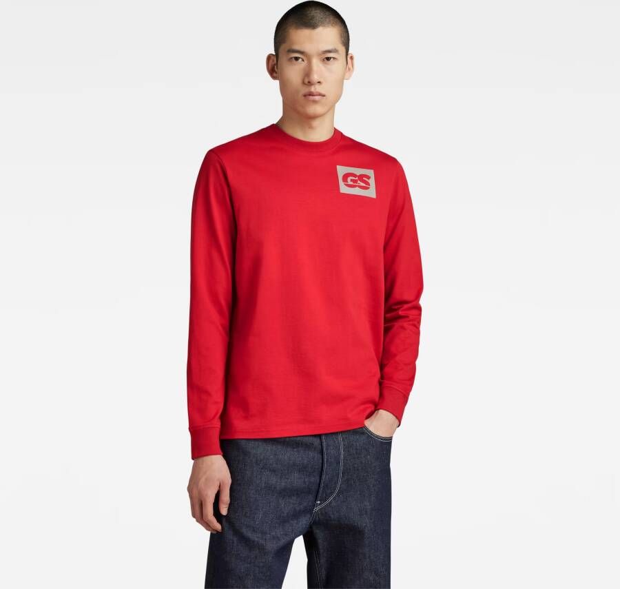G-Star RAW GS RAW Back Graphic T-Shirt Rood Heren