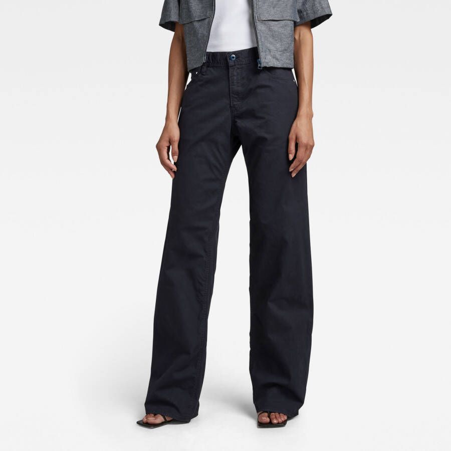 G-Star RAW Judee Low Waist Loose Broek Donkerblauw Dames