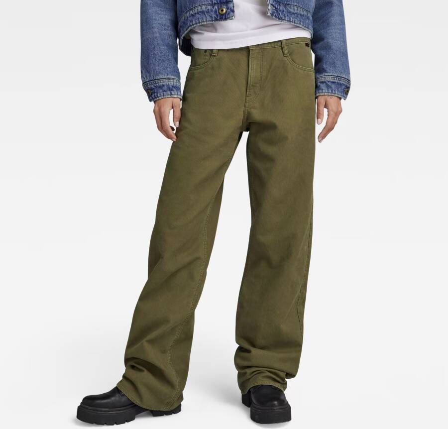 G-Star RAW Judee Low Waist Loose Broek Groen Dames