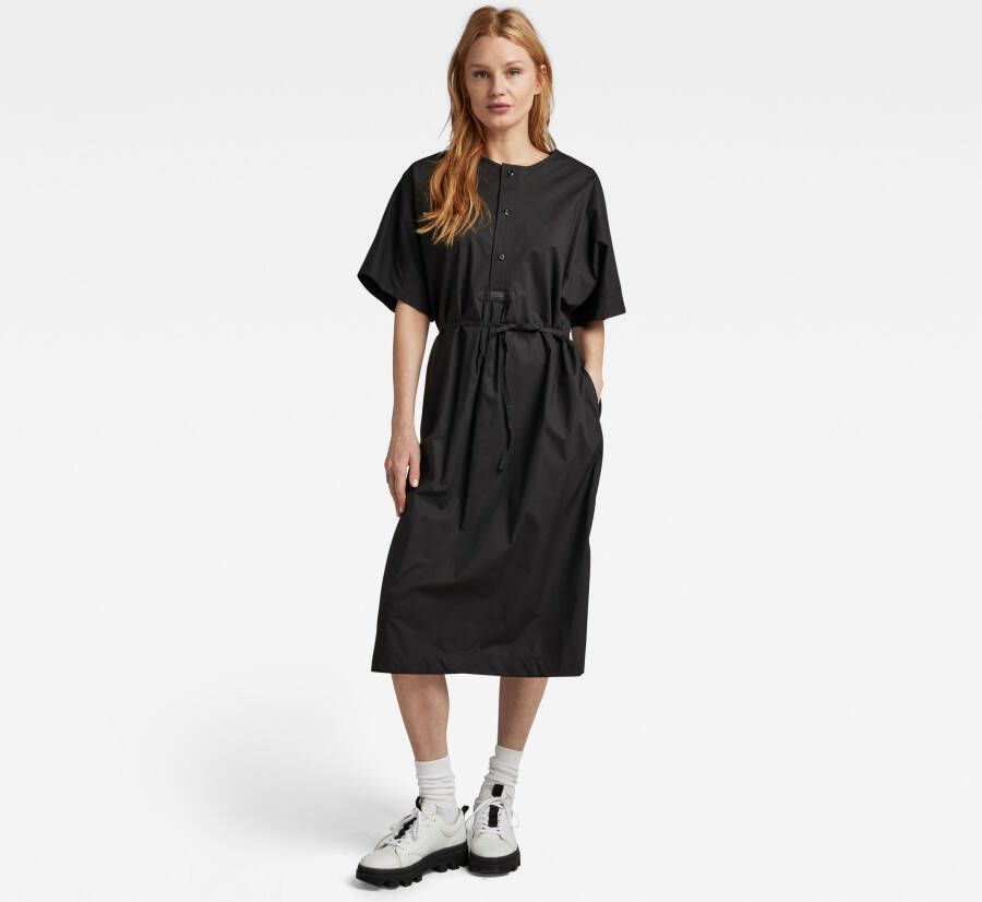G-Star RAW jurk Adjustable Waist Dress Wmn met ceintuur zwart