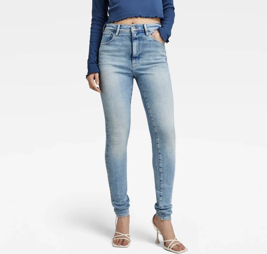 G-Star RAW Kafey Ultra High Skinny Jeans Lichtblauw Dames