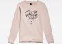 G-Star RAW Kids Long Sleeve T-Shirt Signature Roze meisjes - Thumbnail 1