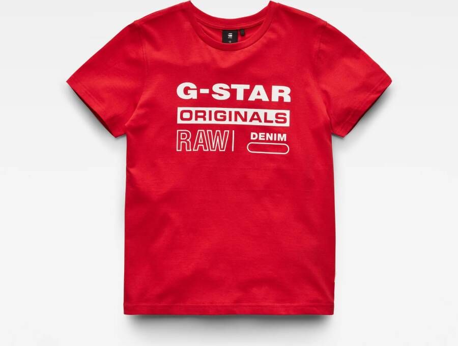 G-Star RAW Kids Originals T-Shirt Rood jongens