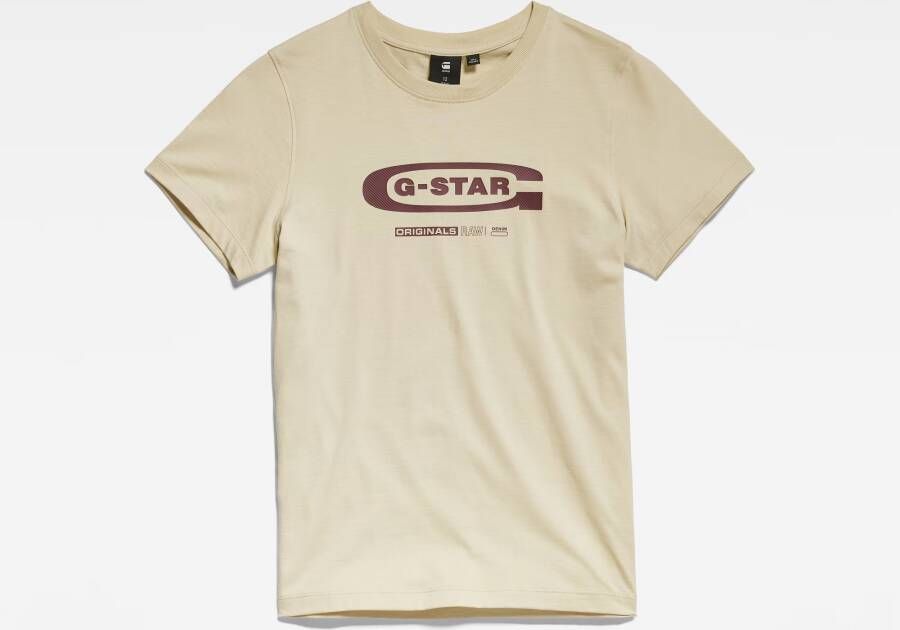 G-Star RAW Kids T-Shirt G-Star Graphic Beige jongens