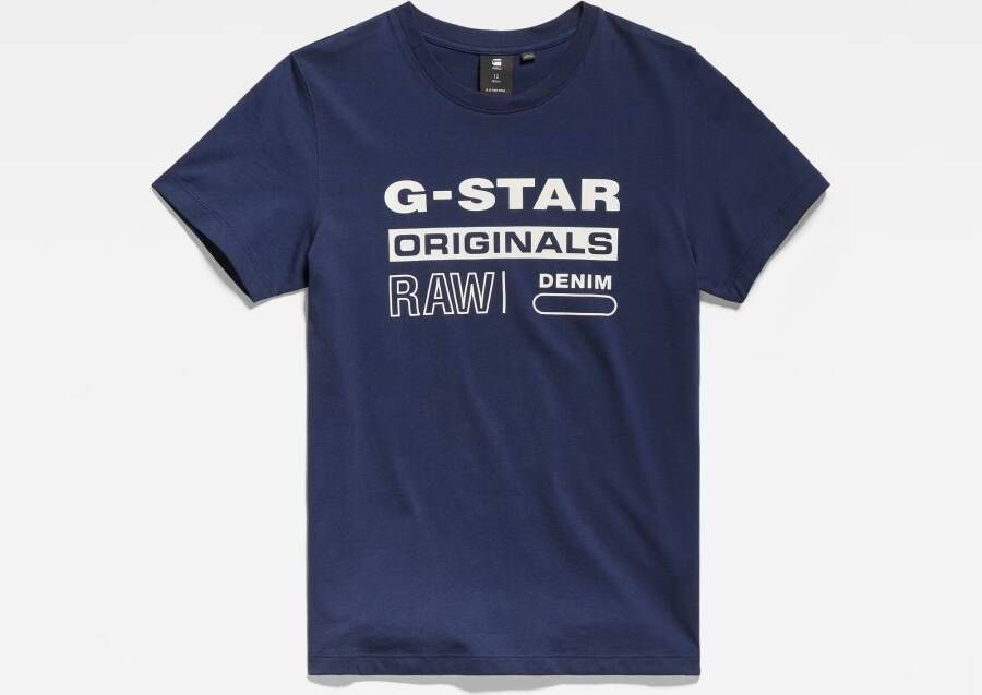 G-Star RAW Kids T-Shirt G-Star Originals Donkerblauw jongens