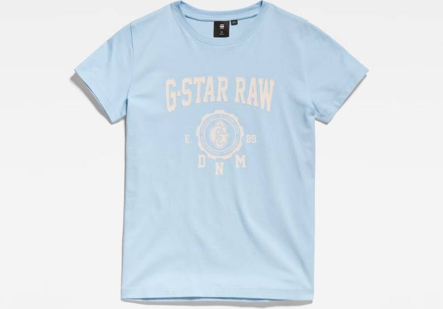 G-Star RAW Kids T-Shirt Graphic 89 Lichtblauw meisjes