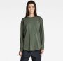 G-Star RAW Lash Fem Loose Top Groen Dames - Thumbnail 1