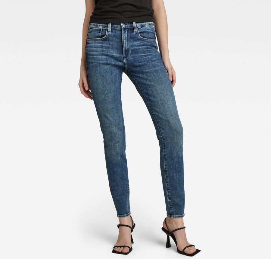 G-Star RAW Lhana Skinny Jeans Midden blauw Dames