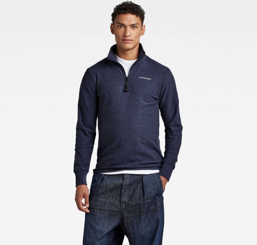 G-Star RAW Lichtgewicht Sweater Astro Half Zip Meerkleurig Heren