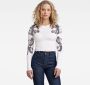 G-Star RAW Lookbook Cropped Baby Sister Top Wit Dames - Thumbnail 1