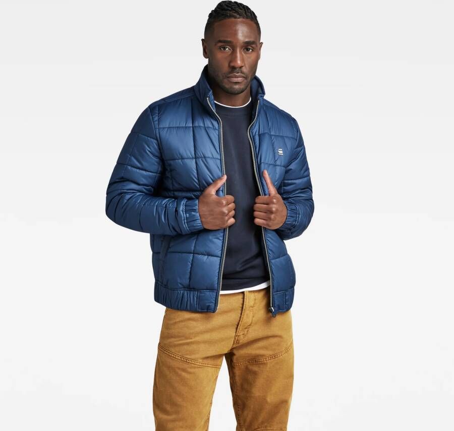 G-Star RAW Meefic Quilted Jack Donkerblauw Heren