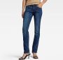 G-Star RAW Straight jeans Midge Saddle Straight 5-pocketsmodel met markante stiknaden - Thumbnail 4