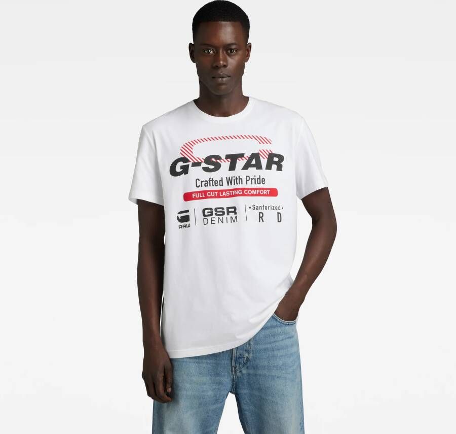 G-Star RAW Old Skool Originals T-Shirt Wit Heren