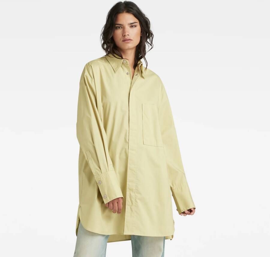 G-Star RAW Oversized Boyfriend Shirt Groen Dames