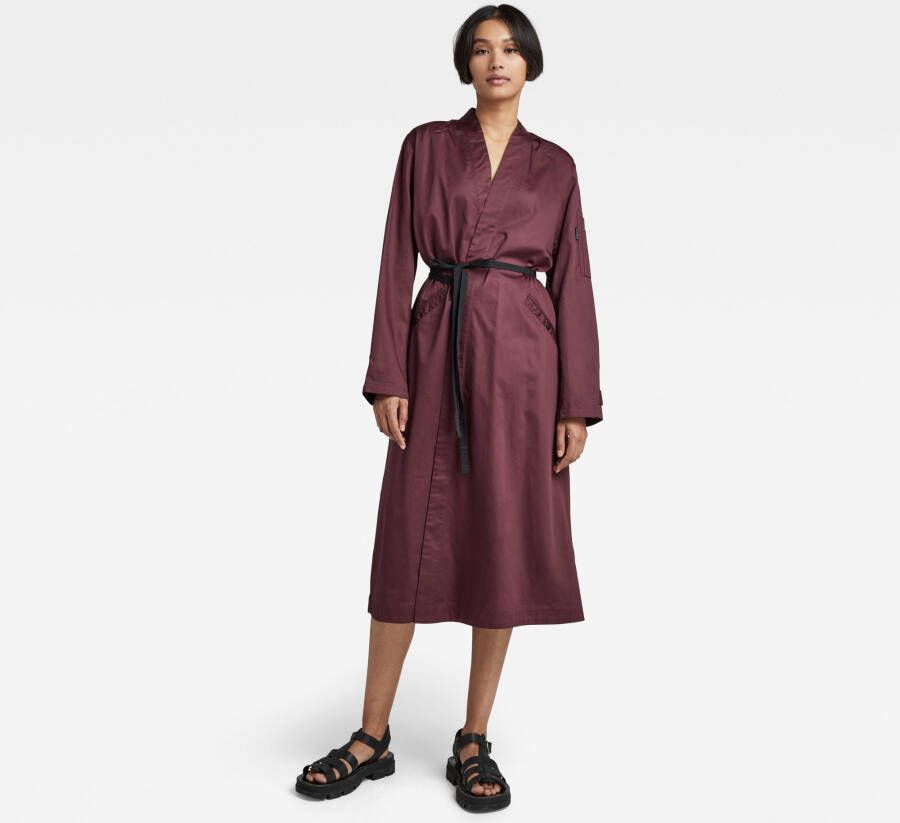 G-Star RAW Overslagjurk Paars Dames
