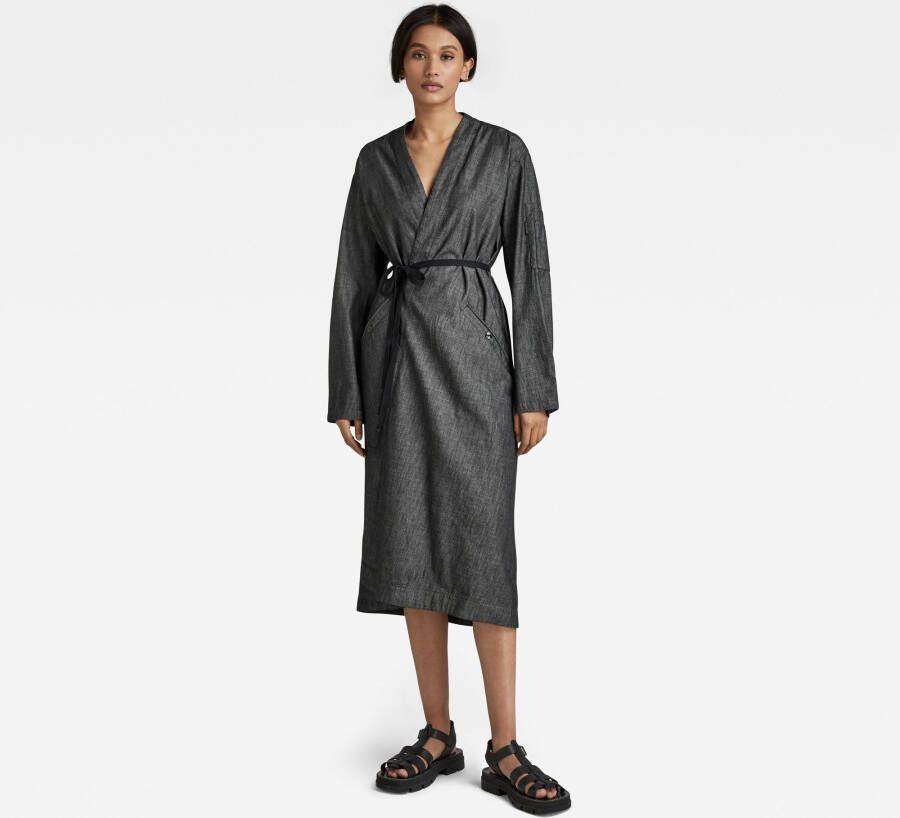 G-Star RAW Overslagjurk Zwart Dames