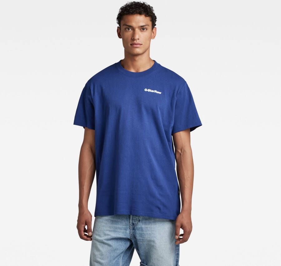 G-Star RAW Photographer Loose T-Shirt Midden blauw Heren
